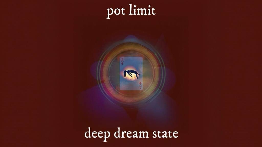 Ace of diamonds with a falling figure suspended in a glowing chromatic orb against a deep crimson field - episode art for Pot Limit, Deep Dream State Arc 4 Tell Cycle